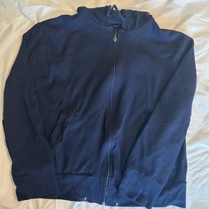 Navy Zara Zip Up - size small